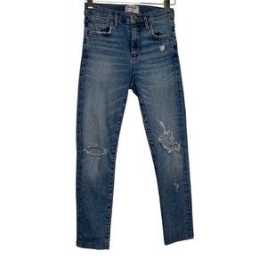 AGOLDE Sophie High Rise Skinny Cropped in Coastal Jeans Sz 24 Style# A018-843